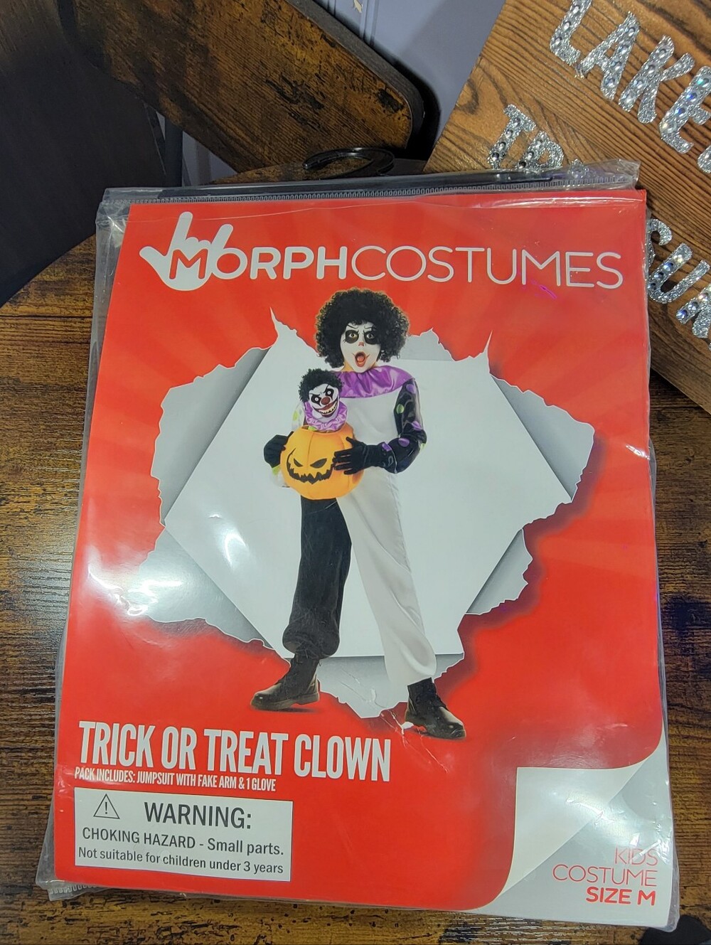 Morph Costumes Kids size med Trick or Treat Clown Costume -